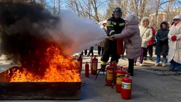 Тренировка по пожарной безопасности